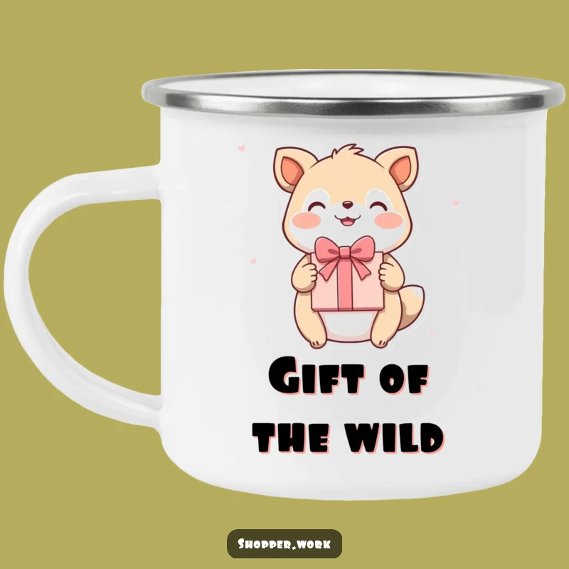 Funny Gift Giver Animal Camping Mug: Happy Animal Presents Gift