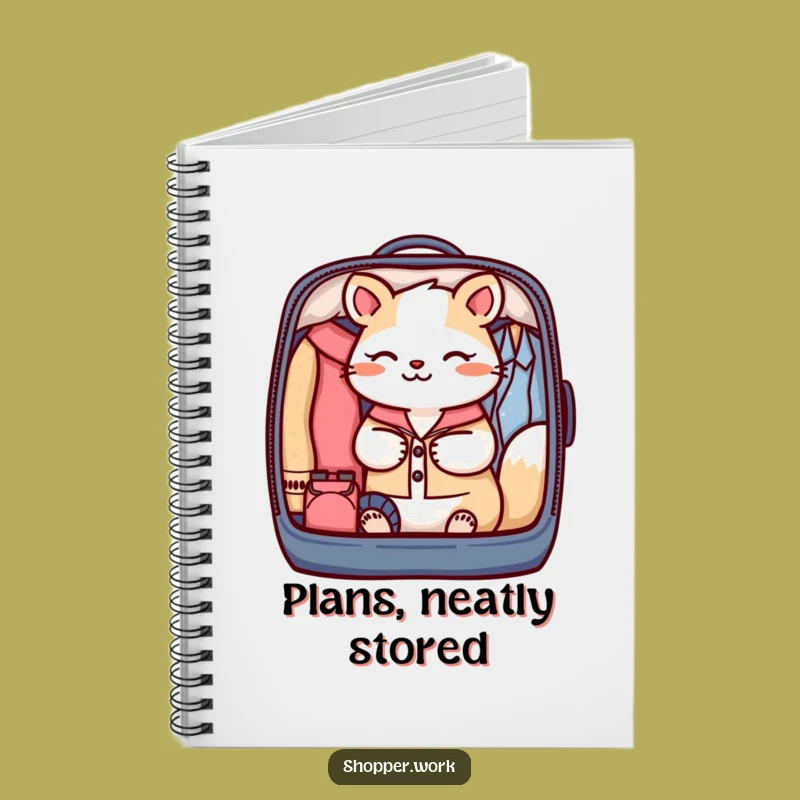 Funny Organized Traveler Notebook: Journal Animal Packing Garment Bag